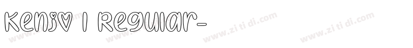 Kenjo I Regular字体转换